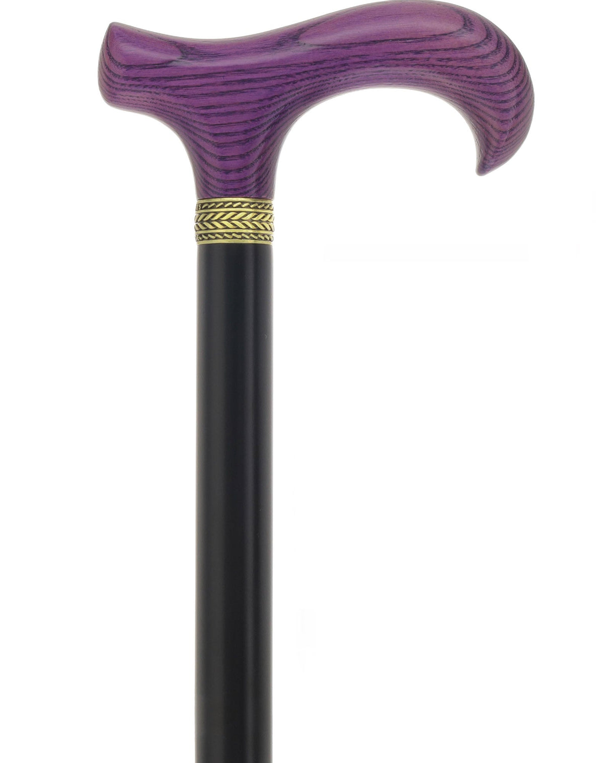 Royal Canes Classic Derby Walking Cane, Wood-Stained, Pewter Collar, Multiple Colors Derby Classic Walking Canes - Tophatter Daily Deals