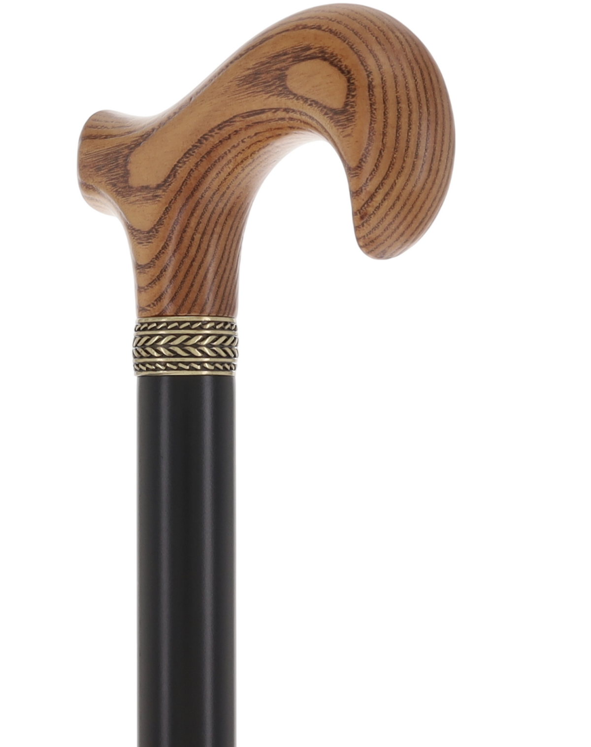 Super Strong - XL Size - Extra Long & Strong (Expresso, Black, Pewter Collar) Derby Classic Walking Canes - Tophatter Daily Deals