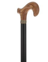 Super Strong - XL Size - Extra Long & Strong (Expresso, Black, Pewter Collar) Derby Classic Walking Canes - Tophatter Daily Deals
