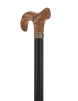 Super Strong - XL Size - Extra Long & Strong (Expresso, Black, Pewter Collar) Derby Classic Walking Canes - Tophatter Daily Deals