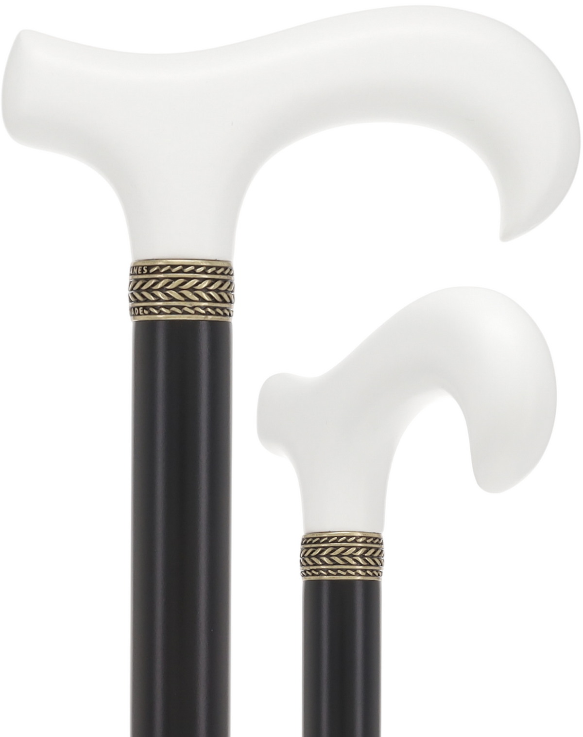 Royal Canes Super Strong Heavy Duty Walking Cane, Classic Derby Handle, 42.5 inch, Large Grip, Multiple Colors White Derby Classic Walking Canes - Tophatter Daily Deals
