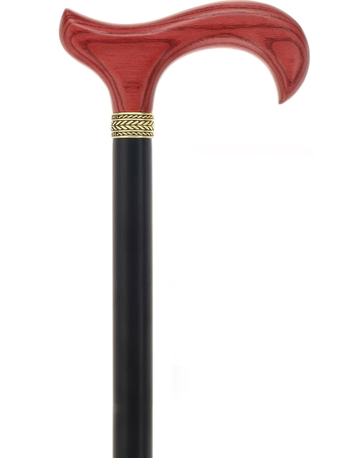 Royal Canes Classic Derby Walking Cane, Wood-Stained, Pewter Collar, Multiple Colors Derby Classic Walking Canes - Tophatter Daily Deals