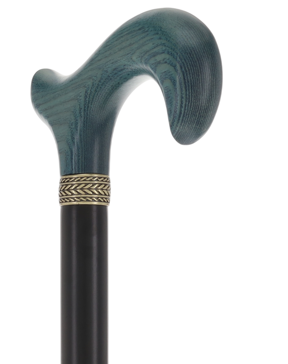 Derby Handle - Standard Size (Blue, Black, Pewter Collar) Derby Classic Walking Canes - Tophatter Daily Deals
