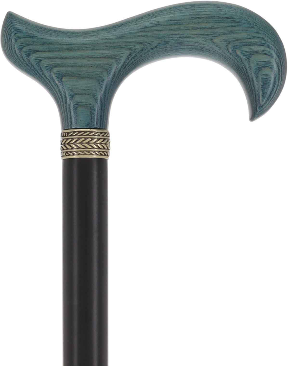 Derby Handle - Standard Size (Blue, Black, Pewter Collar) Derby Classic Walking Canes - Tophatter Daily Deals