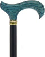 Royal Canes Classic Derby Walking Cane, Wood-Stained, Pewter Collar, Multiple Colors Derby Classic Walking Canes - Tophatter Daily Deals