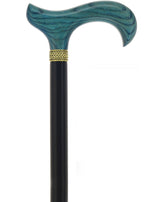 Royal Canes Classic Derby Walking Cane, Wood-Stained, Pewter Collar, Multiple Colors Derby Classic Walking Canes - Tophatter Daily Deals