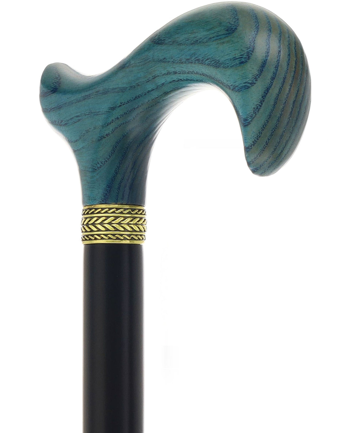 Royal Canes Classic Derby Walking Cane, Wood-Stained, Pewter Collar, Multiple Colors Derby Classic Walking Canes - Tophatter Daily Deals