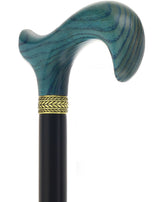Royal Canes Classic Derby Walking Cane, Wood-Stained, Pewter Collar, Multiple Colors Derby Classic Walking Canes - Tophatter Daily Deals