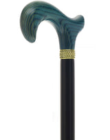 Royal Canes Classic Derby Walking Cane, Wood-Stained, Pewter Collar, Multiple Colors Derby Classic Walking Canes - Tophatter Daily Deals