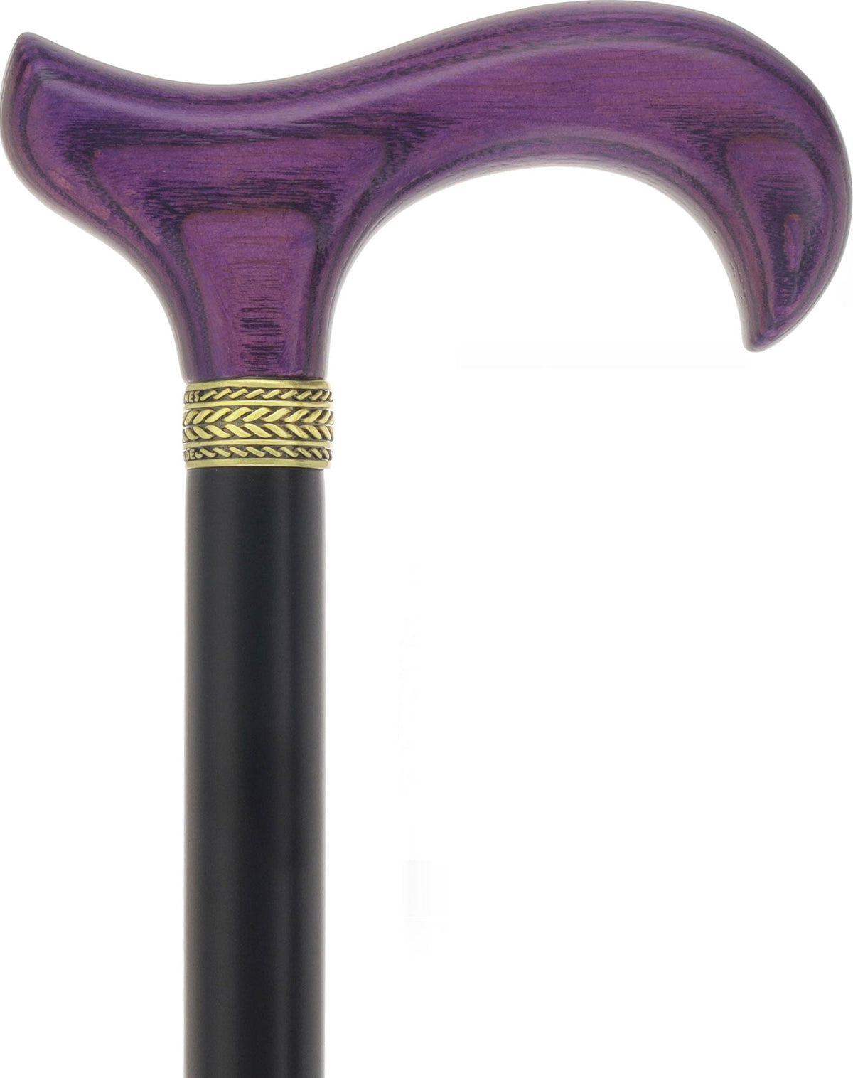 Royal Canes Classic Derby Walking Cane, Wood-Stained, Pewter Collar, Multiple Colors Derby Classic Walking Canes - Tophatter Daily Deals