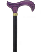 Royal Canes Classic Derby Walking Cane, Wood-Stained, Pewter Collar, Multiple Colors Derby Classic Walking Canes - Tophatter Daily Deals