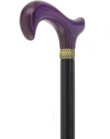Royal Canes Classic Derby Walking Cane, Wood-Stained, Pewter Collar, Multiple Colors Derby Classic Walking Canes - Tophatter Daily Deals