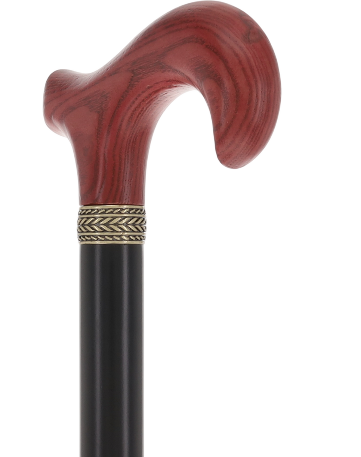 Super Strong - XL Size - Extra Long & Strong (Mahogany, Black, Pewter Collar) Derby Classic Walking Canes - Tophatter Daily Deals