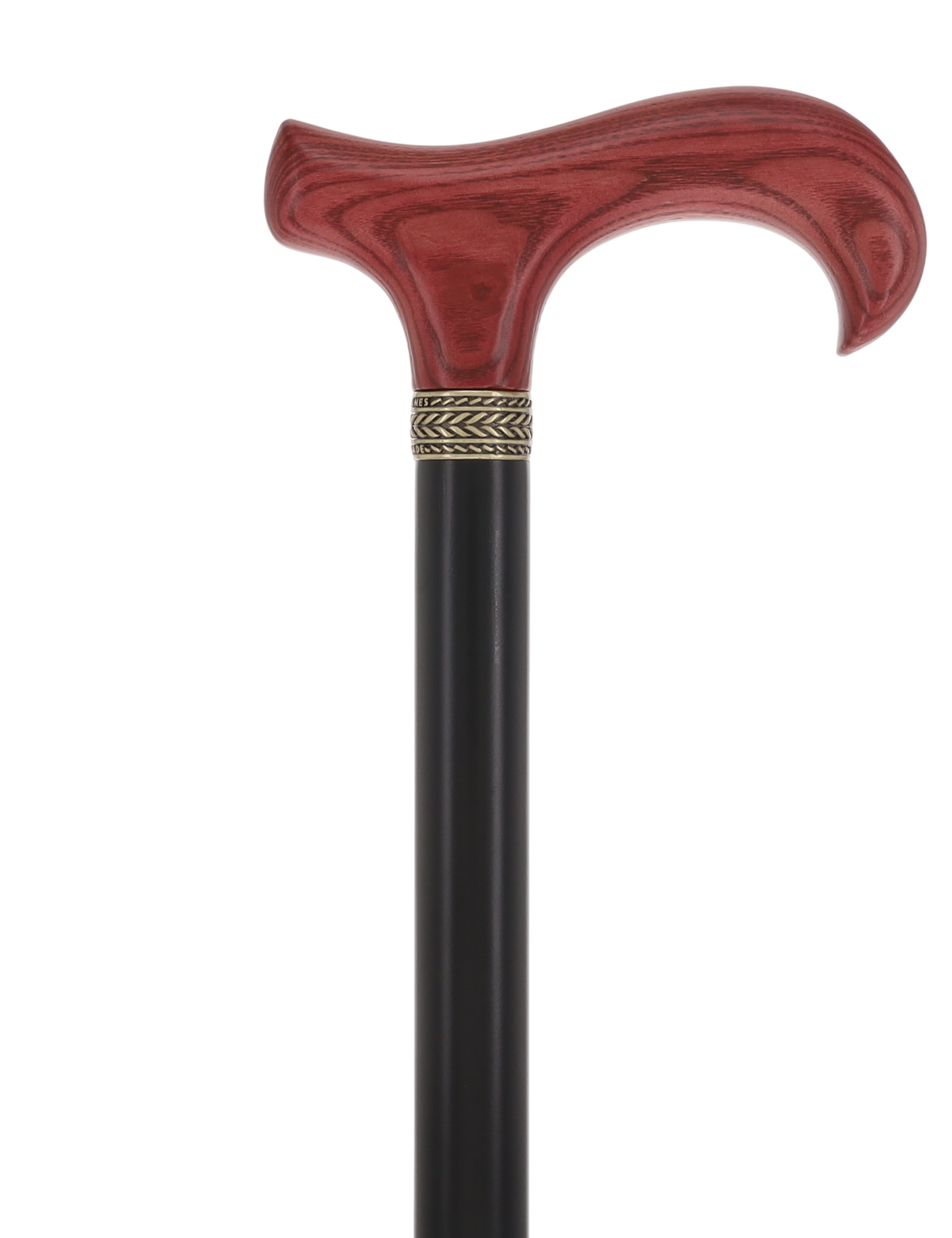Super Strong - XL Size - Extra Long & Strong (Mahogany, Black, Pewter Collar) Derby Classic Walking Canes - Tophatter Daily Deals