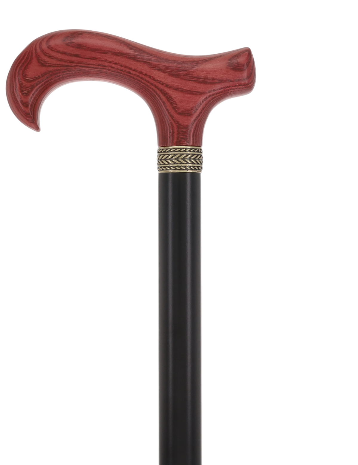 Super Strong - XL Size - Extra Long & Strong (Mahogany, Black, Pewter Collar) Derby Classic Walking Canes - Tophatter Daily Deals