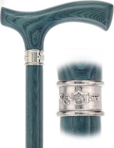 Blue Denim Standard to Larger Hand Fritz Handle Walking Canes - Tophatter Daily Deals