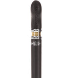 Soft Genuine Leather Grip Black Cane: Leather on Shaft & Handle Leather Handle Walking Cane - Tophatter Daily Deals