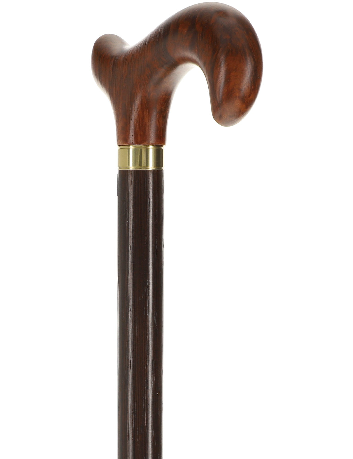 Australian Burl Wood Derby Cane: Premium, Textured Exotic Wood Derby Classic Walking Canes - Tophatter Daily Deals