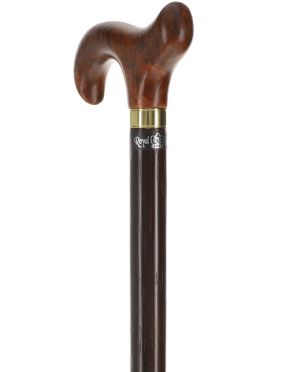 Australian Burl Wood Derby Cane: Premium, Textured Exotic Wood Derby Classic Walking Canes - Tophatter Daily Deals