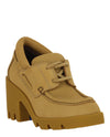 Burberry Stride Leather Heeled Loafers Footwear - Tophatter Daily Deals