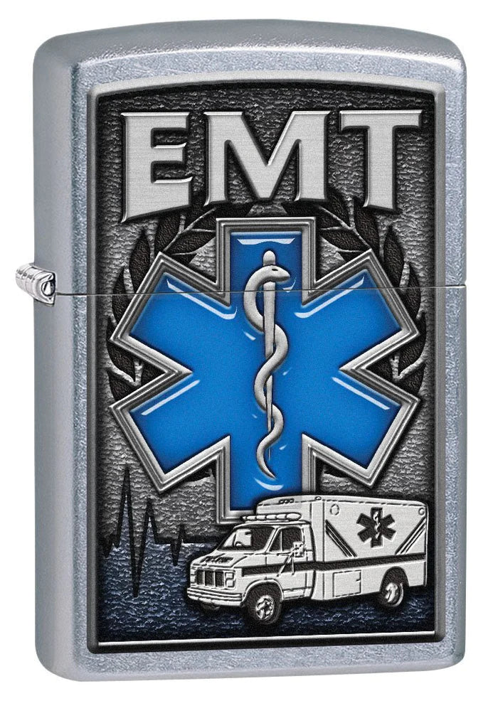 Zippo Lighter: EMT, Ambulance - Street Chrome 80750 - Tophatter Daily Deals