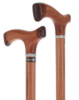 Rosewood 3D Fritz: Unique Inlay Checker Handle Walking Cane Fritz Handle Walking Canes - Tophatter Daily Deals