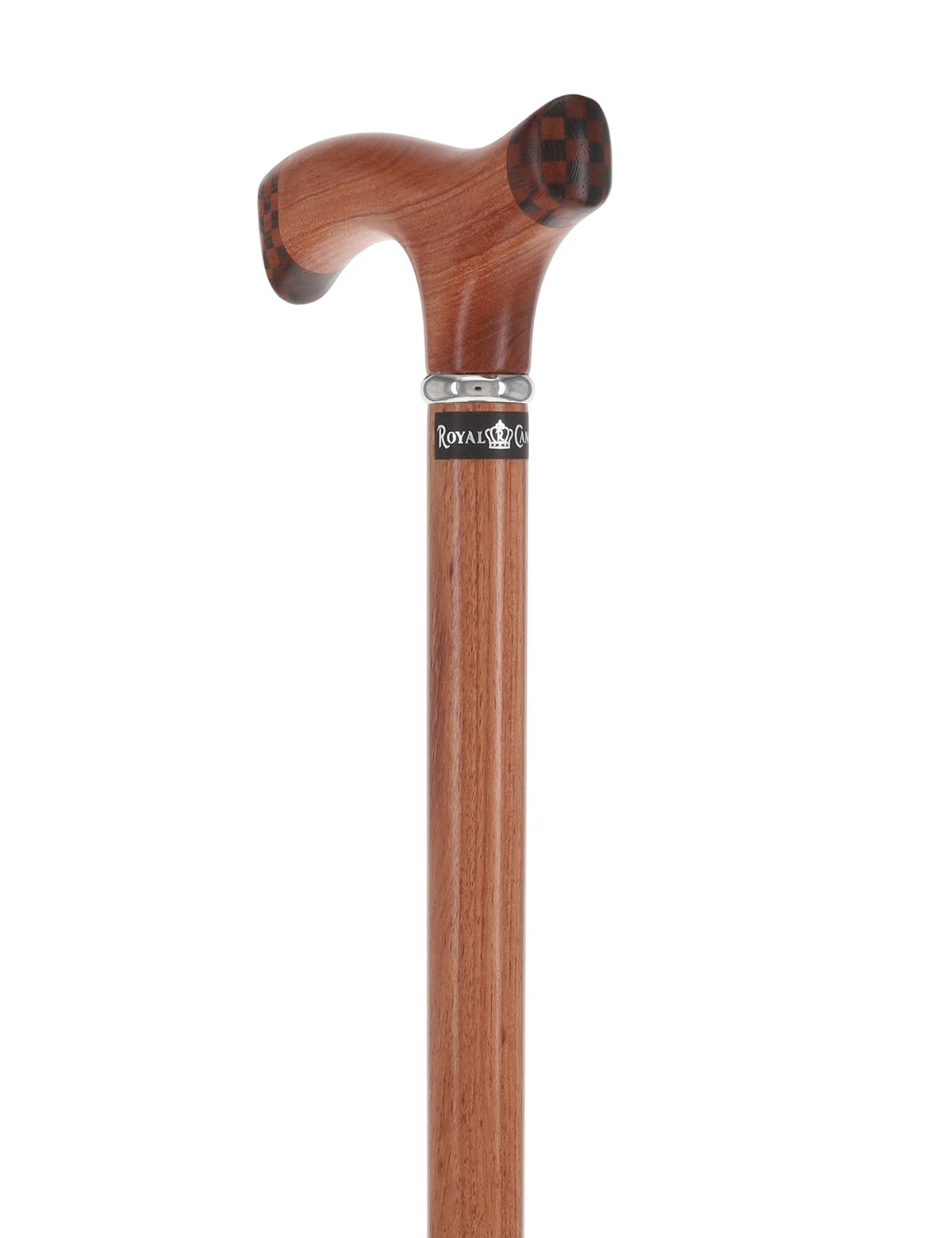 Rosewood 3D Fritz: Unique Inlay Checker Handle Walking Cane Fritz Handle Walking Canes - Tophatter Daily Deals