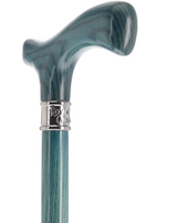Blue Denim Fritz Cane with Premium Ash Wood Shaft Fritz Classic Walking Canes - Tophatter Daily Deals
