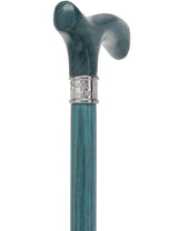 Blue Denim Fritz Cane with Premium Ash Wood Shaft Fritz Classic Walking Canes - Tophatter Daily Deals