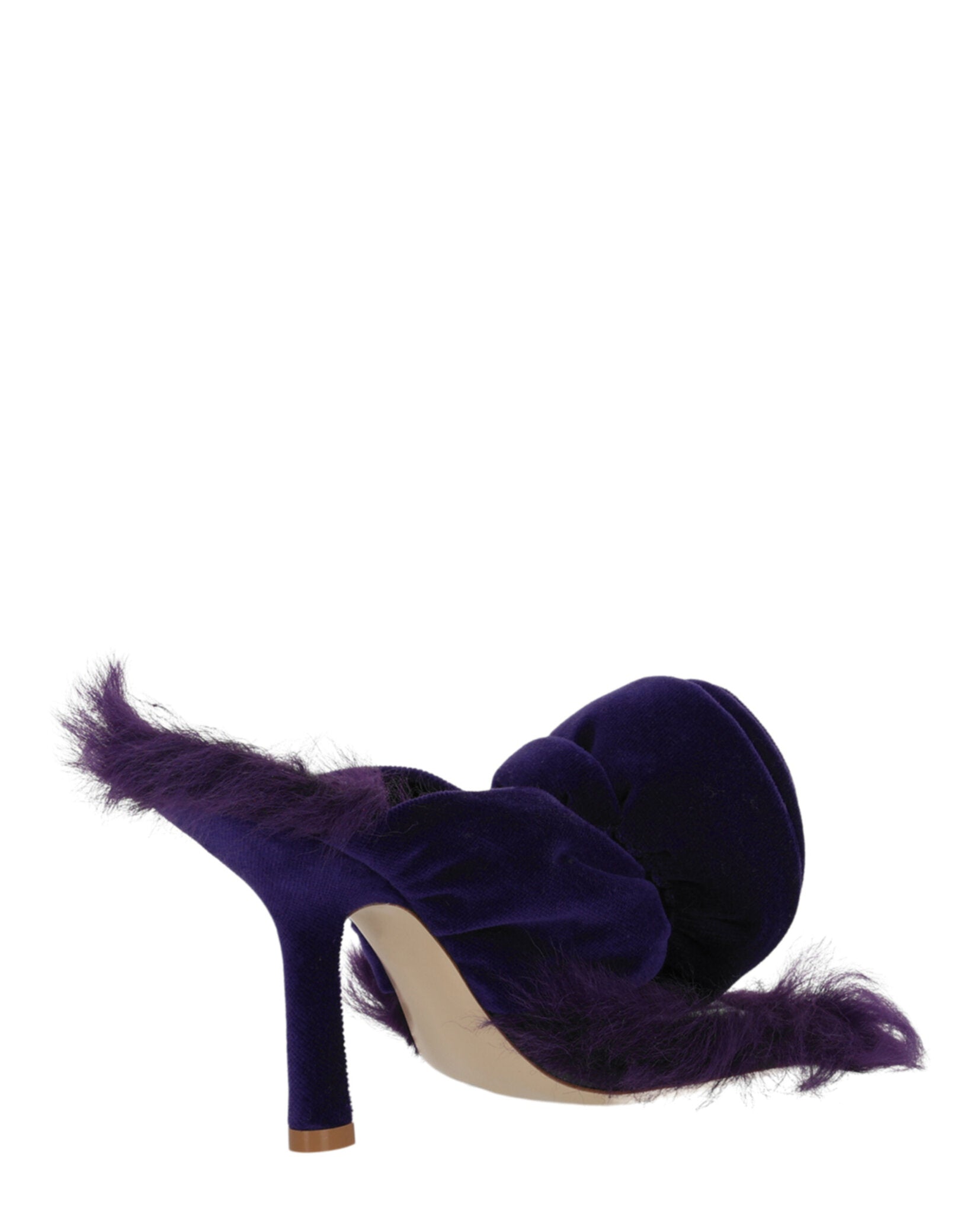 Burberry Step Rose Velvet Heeled Sandals Footwear - Tophatter Daily Deals