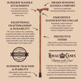 Royal Canes Fritz: Full-Color Wood Stain Collection (Matching Handle & Shaft) Fritz Handle Walking Canes - Tophatter Daily Deals