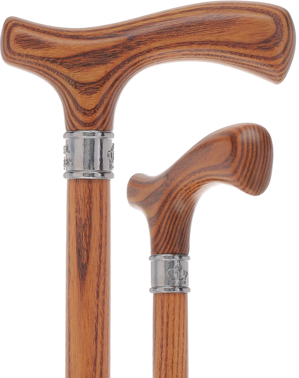 Royal Canes Fritz: Full-Color Wood Stain Collection (Matching Handle & Shaft) Brown Espresso Petite to Smaller Hand Fritz Handle Walking Canes - Tophatter Daily Deals