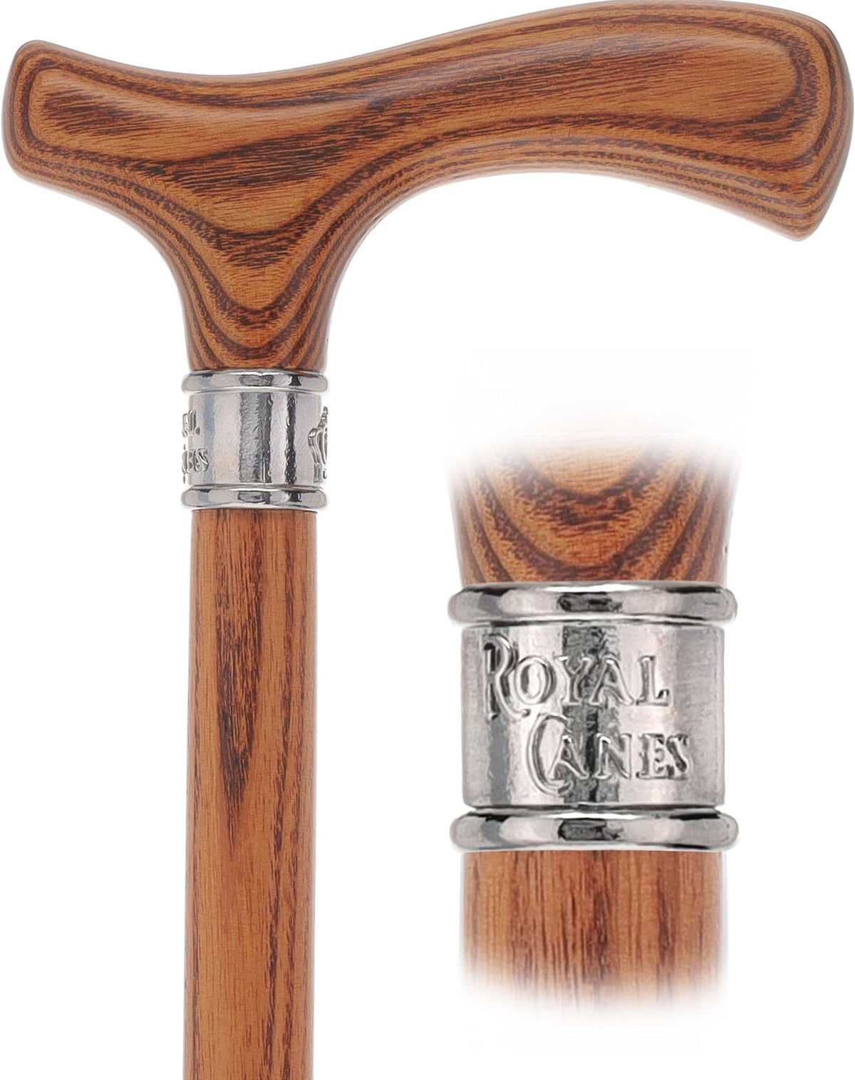 Royal Canes Fritz: Full-Color Wood Stain Collection (Matching Handle & Shaft) Fritz Handle Walking Canes - Tophatter Daily Deals