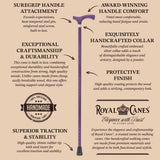 Royal Canes Fritz: Full-Color Wood Stain Collection (Matching Handle & Shaft) Fritz Handle Walking Canes - Tophatter Daily Deals
