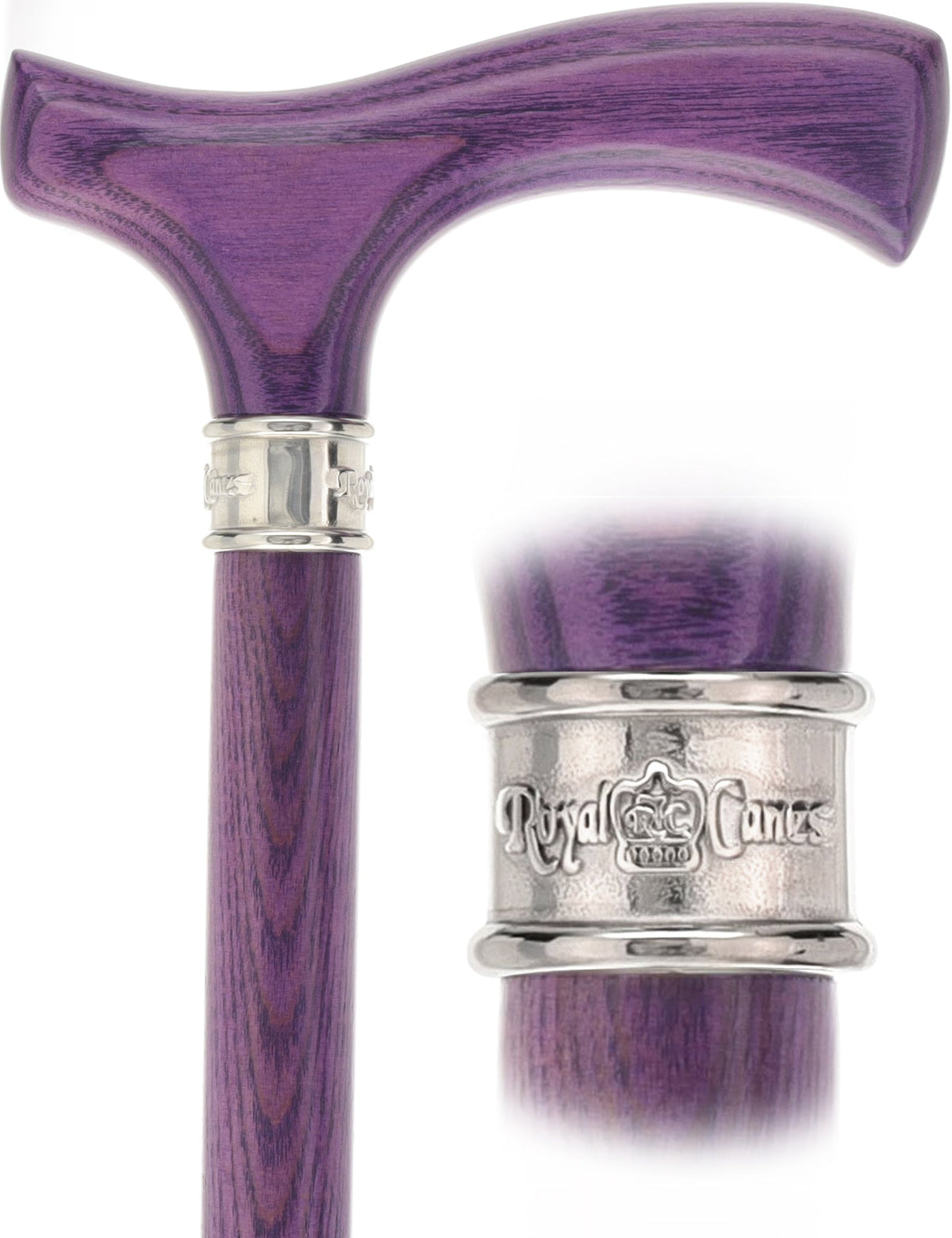 Royal Canes Fritz: Full-Color Wood Stain Collection (Matching Handle & Shaft) Fritz Handle Walking Canes - Tophatter Daily Deals