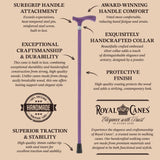 Royal Canes Fritz: Full-Color Wood Stain Collection (Matching Handle & Shaft) Fritz Handle Walking Canes - Tophatter Daily Deals