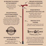 Royal Canes Fritz: Full-Color Wood Stain Collection (Matching Handle & Shaft) Fritz Handle Walking Canes - Tophatter Daily Deals
