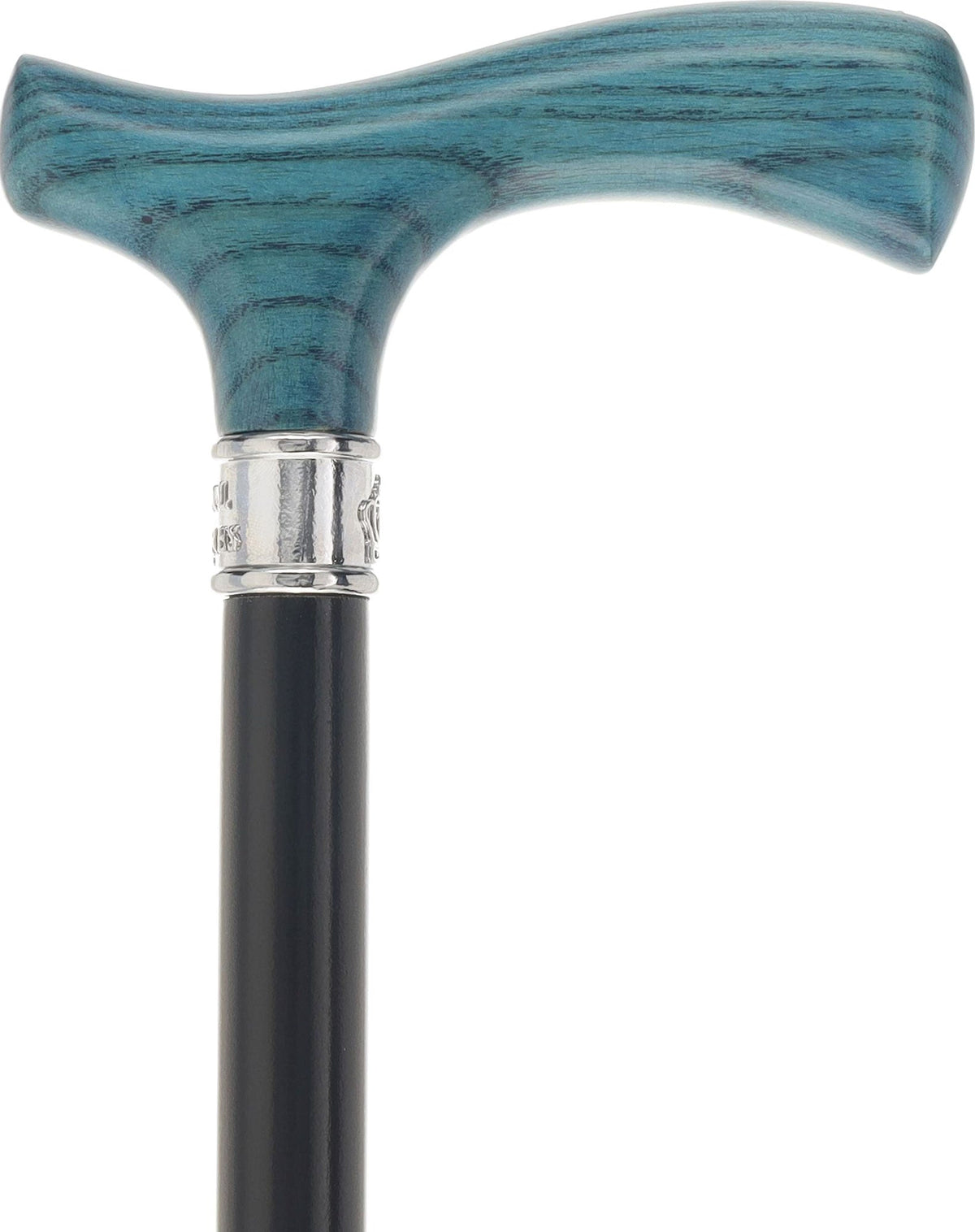 Royal Canes Classic Fritz: Wood-Stained, Pewter Collar (Standard & Slim Profiles) Fritz Handle Walking Canes - Tophatter Daily Deals