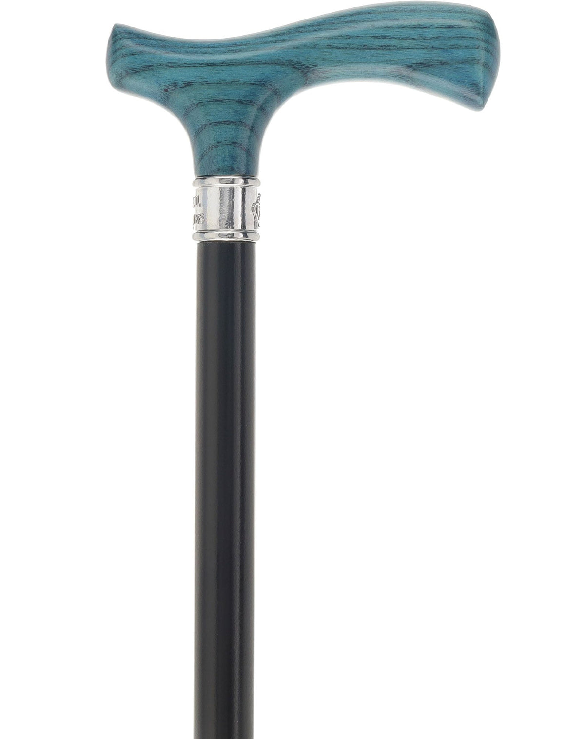 Royal Canes Classic Fritz: Wood-Stained, Pewter Collar (Standard & Slim Profiles) Fritz Handle Walking Canes - Tophatter Daily Deals