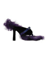 Burberry Step Post Heel Sandals Black Multi Footwear - Tophatter Daily Deals