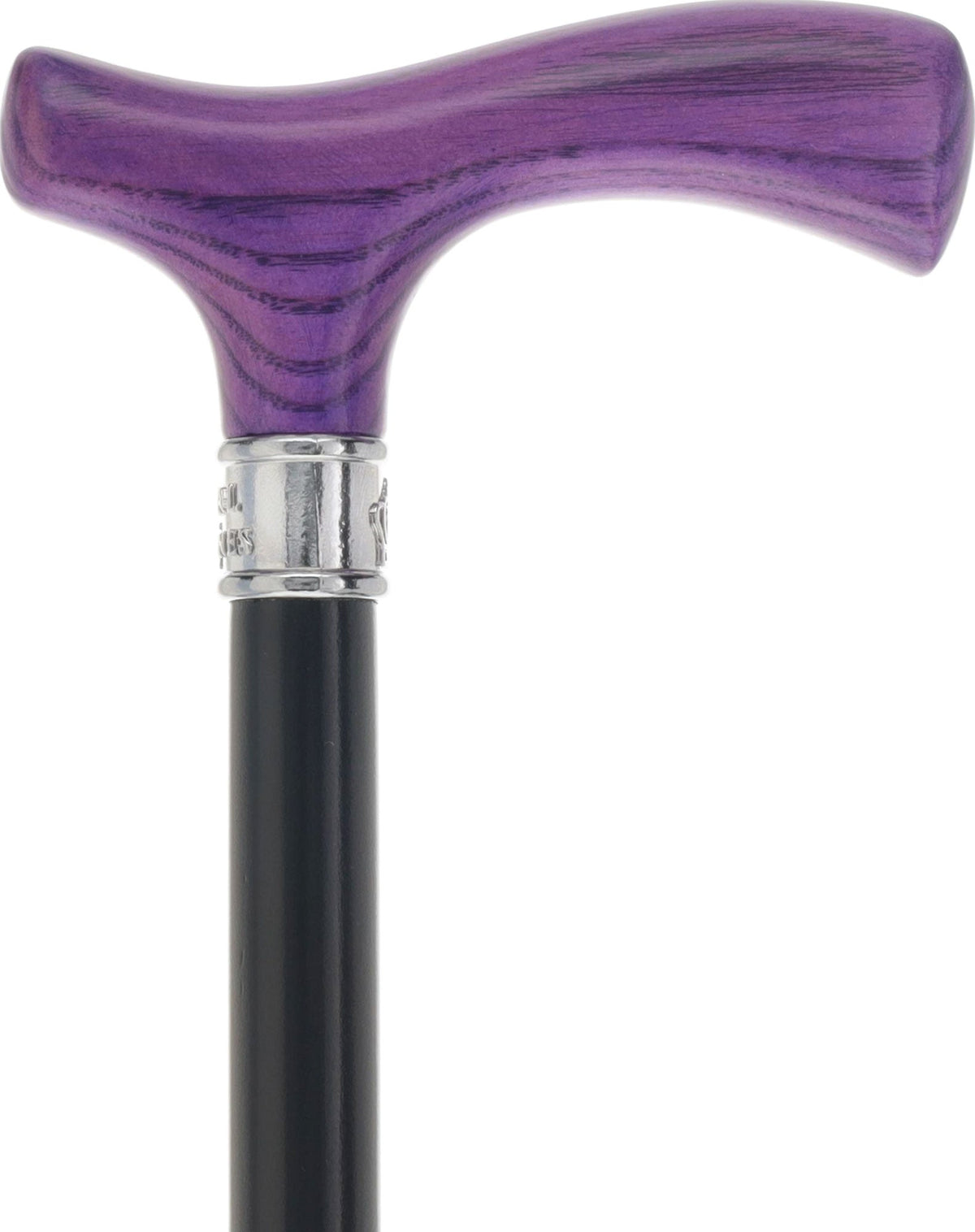 Royal Canes Classic Fritz: Wood-Stained, Pewter Collar (Standard & Slim Profiles) Fritz Handle Walking Canes - Tophatter Daily Deals