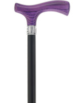 Royal Canes Classic Fritz: Wood-Stained, Pewter Collar (Standard & Slim Profiles) Fritz Handle Walking Canes - Tophatter Daily Deals
