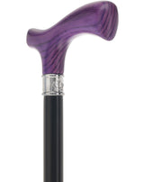 Royal Canes Classic Fritz: Wood-Stained, Pewter Collar (Standard & Slim Profiles) Fritz Handle Walking Canes - Tophatter Daily Deals