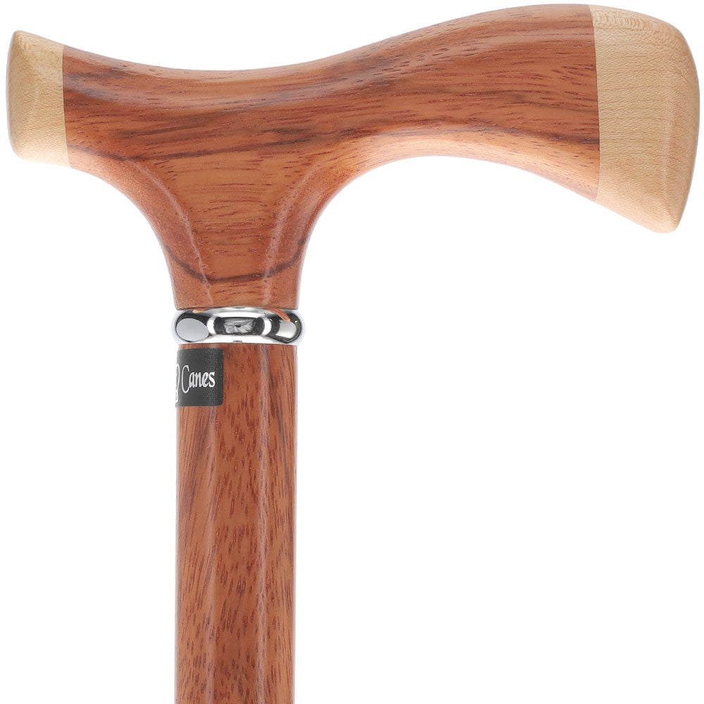 Genuine Red Zebra & Maple Two-Tone Fritz Cane - Tophatter Daily Deals