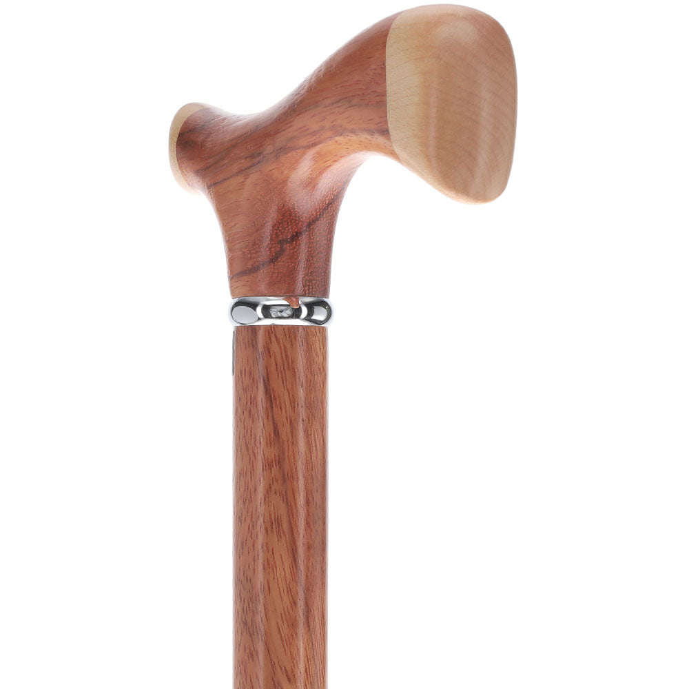 Genuine Red Zebra & Maple Two-Tone Fritz Cane - Tophatter Daily Deals