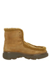 Burberry Creeper Shearling Boots Amber Footwear - Tophatter Daily Deals