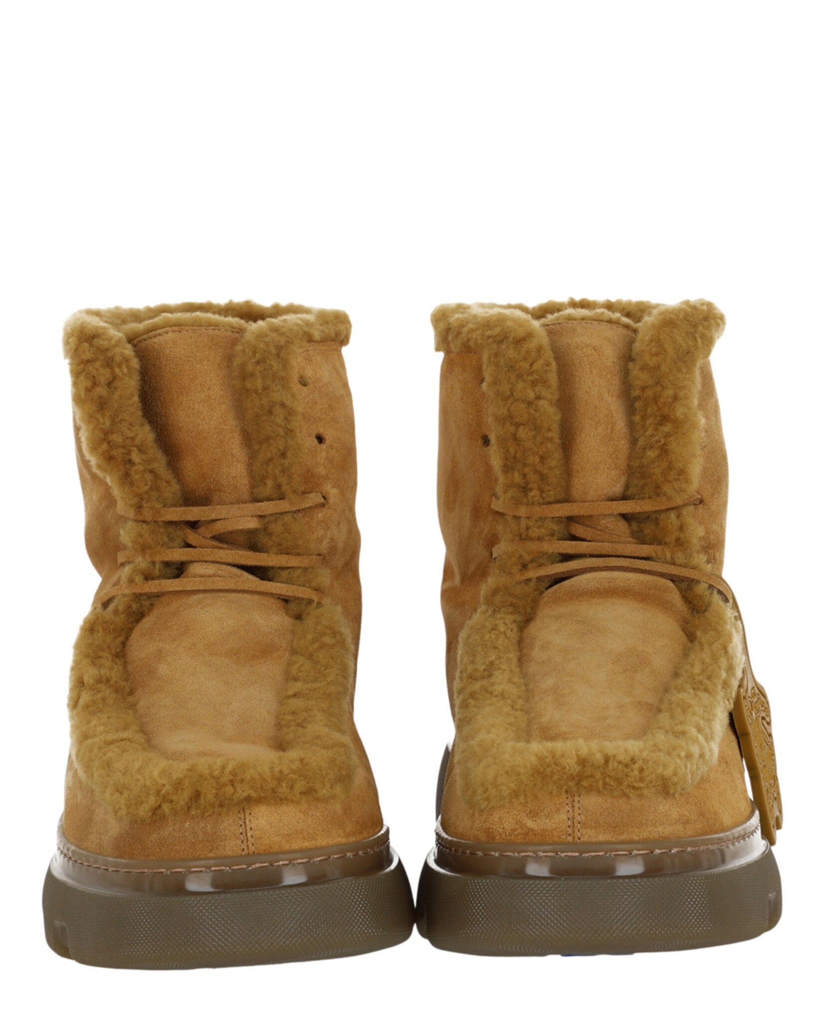 Burberry Creeper Shearling Boots Footwear - Tophatter Daily Deals