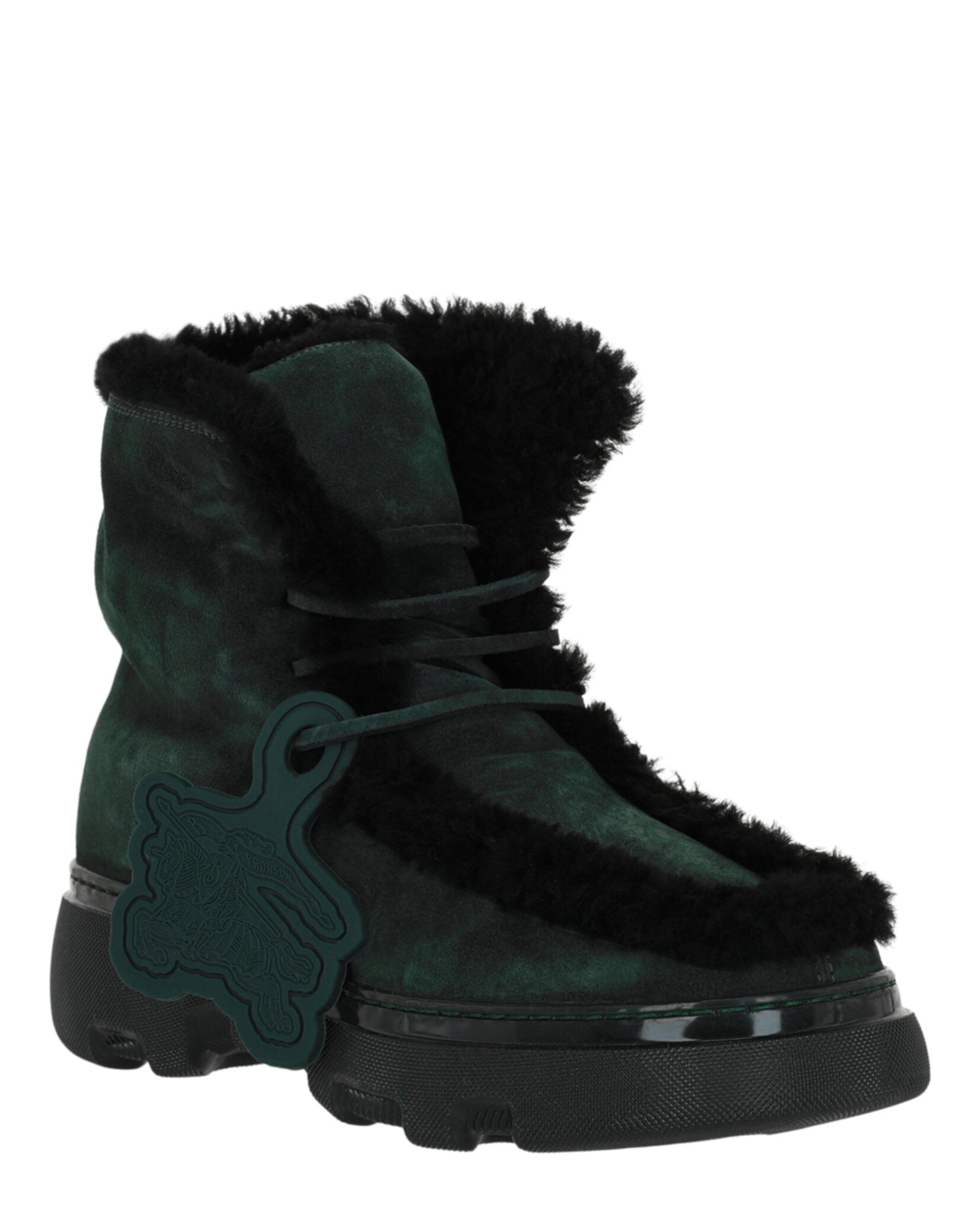 Burberry Creeper Shearling Boots Footwear - Tophatter Daily Deals
