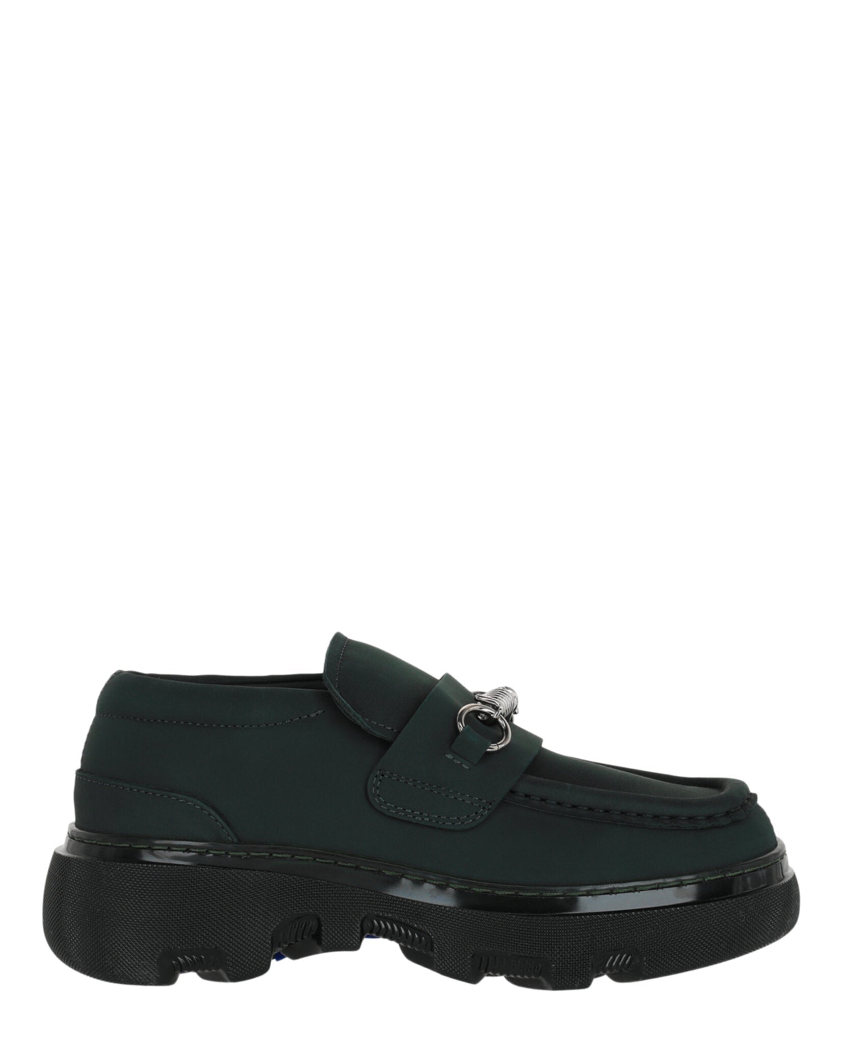 Burberry Creeper Clamp Loafers Green Footwear - Tophatter Daily Deals