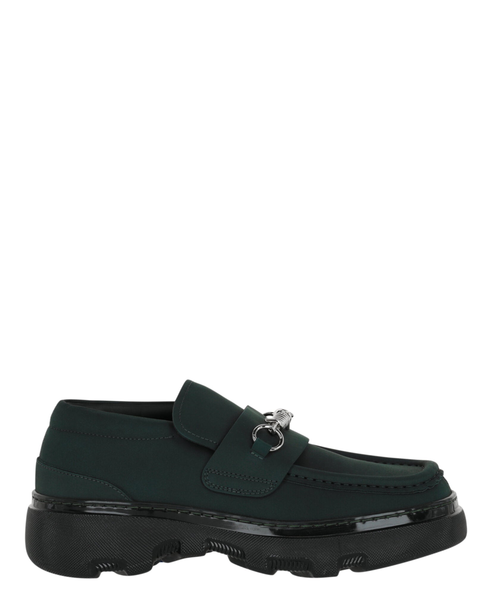 Burberry Creeper Clamp Loafers Green Footwear - Tophatter Daily Deals
